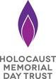 Colour Holocaust Memorial Day logo from FNA homepage, links to Holocaust Memorial Day Trust page